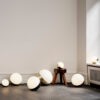 VL Studio lamp with opal glass and brass base by Vilhelm Lauritzen for Louis Poulsen