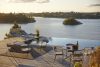 Arholma outdoor collection by Alexander Lervik for Skargaarden featuring minimalist aluminum frames"