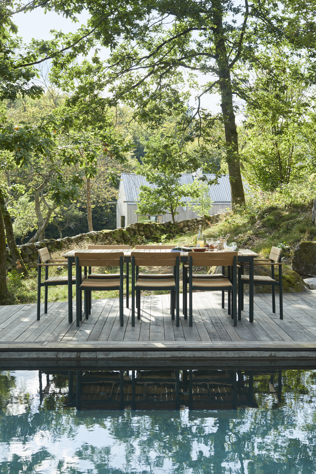 Skagerak Pelago Collection outdoor furniture Note Design Studio FSC certified teak aluminum construction
