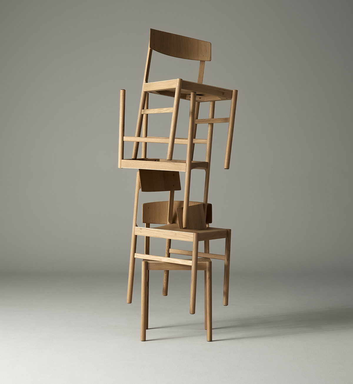 Rod Chair Pierre Sindre Mavis Swedish design oak veneer Shaker style comfortable everyday seating