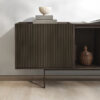 Vipp675 Chimney Cabinet dark oak aluminum marble storage four open shelves hidden compartments lighting