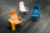 Shape-Shifters exhibition featuring Lab La Bla reinterpretation of Swedese Lamino chair and Flower table design
