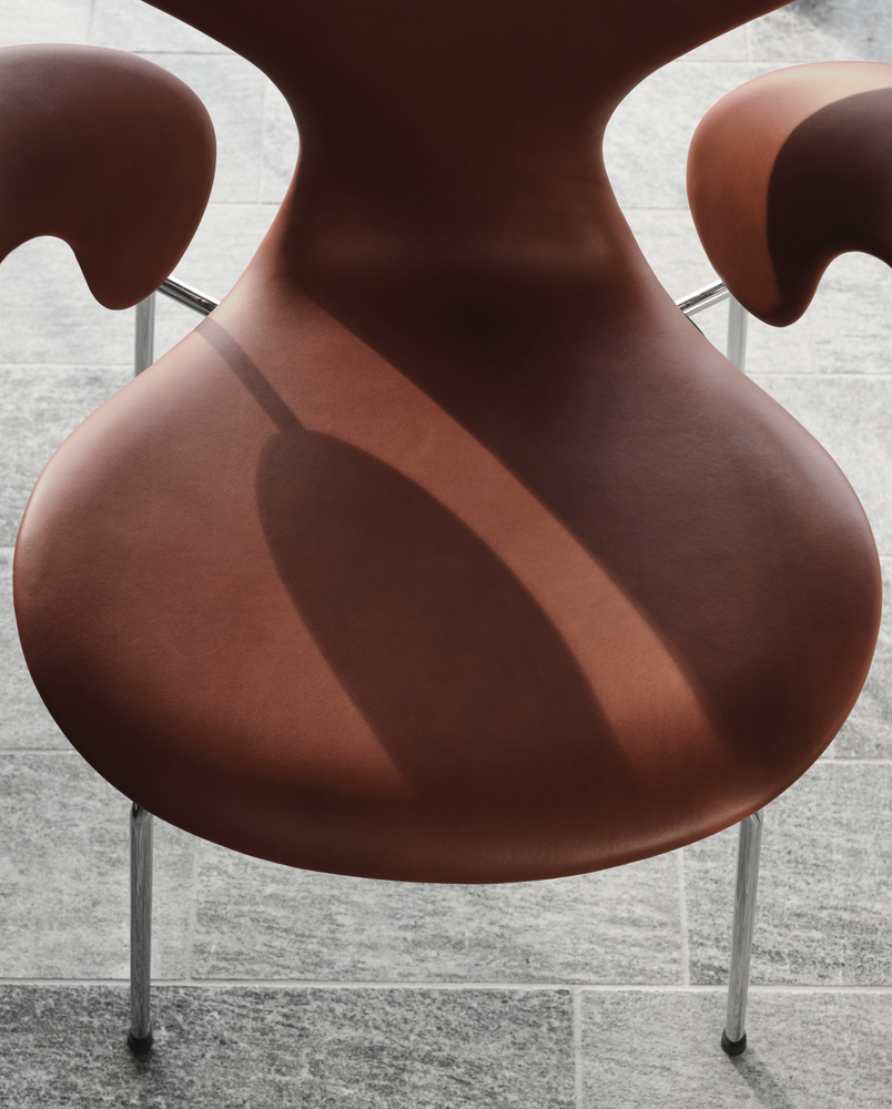 Fritz Hansen Anniversary Collection Forever New featuring iconic Egg Swan Series 7 chairs 150th celebration
