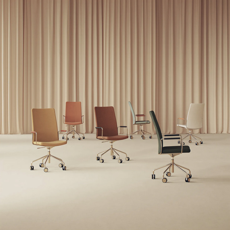 Stella High Back sophisticated design demonstrating low-key elegant construction Broberg Ridderstråle