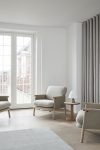 Monica Förster Savannah Petit chair featuring smaller size design with premium leather and solid wood frame