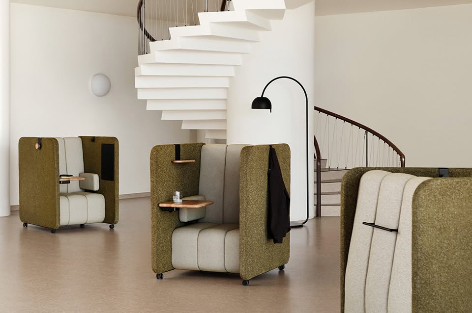 BOB Solo by Bernstrand and Borselius for Blå Station, featuring new standalone seating derived from iconic modular system.
