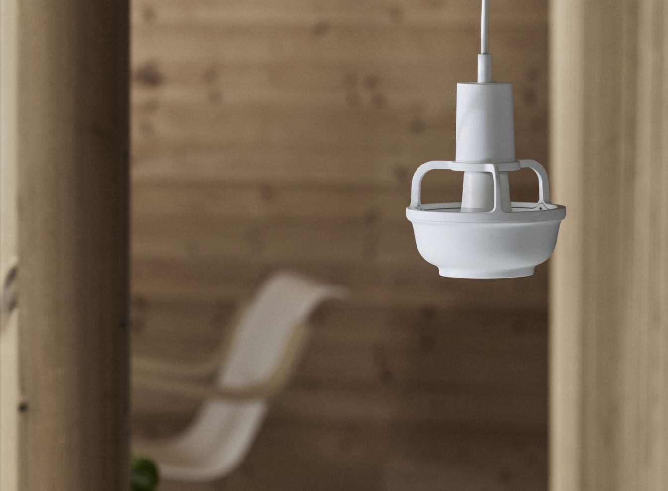 Kori lamp by TAF Studio for Artek featuring basket-inspired aluminum shade with direct indirect light