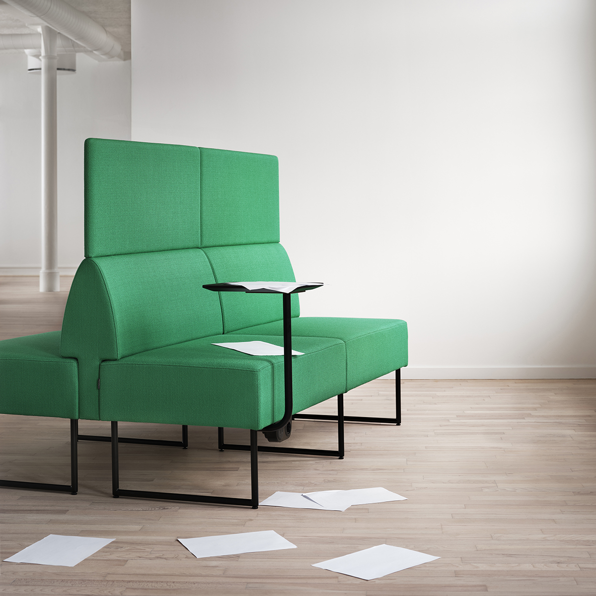 Nestor modular sofa by Lars Hofsjö for Skandiform showing versatile configuration options and compact design
