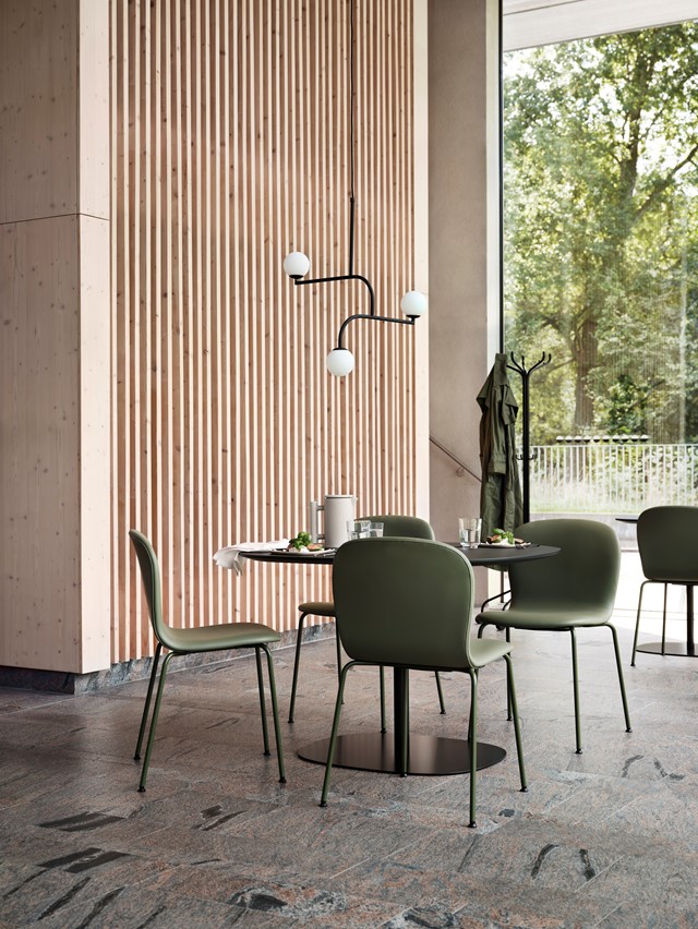 Alba chair by Claesson Koivisto Rune for Skandiform featuring minimalist design and stackable functionality