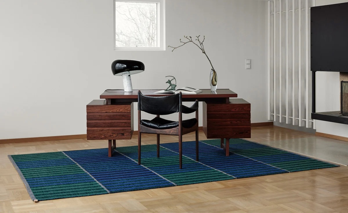 Karusell rug Ingrid Dessau design Kasthall Swedish textile heritage flatwoven wool