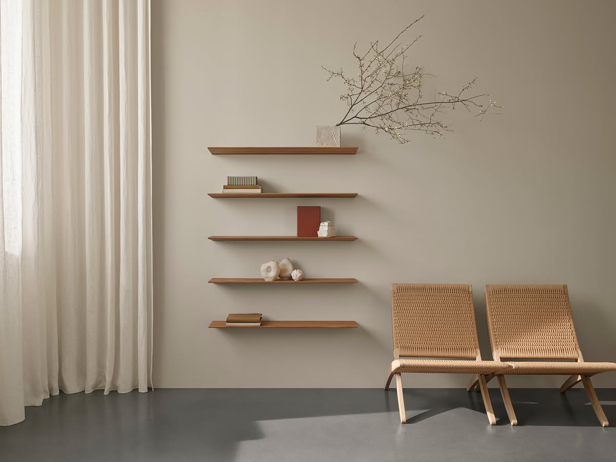 Tsugi shelf Carl Hansen Son Japanese simplicity Danish carpentry oak teak Sashimono joinery Sharon Fisher Matteo Barenghi