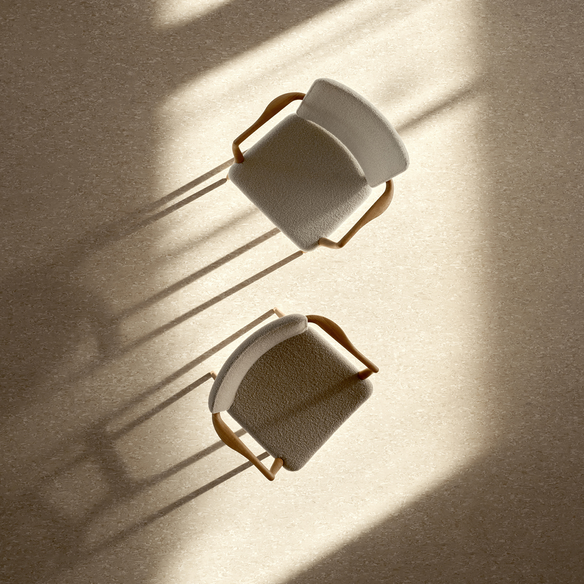 Monarch chair VLA61 Vilhelm Lauritzen 1944 Carl Hansen Son majestic butterfly inspired double-curved armrests brass feet