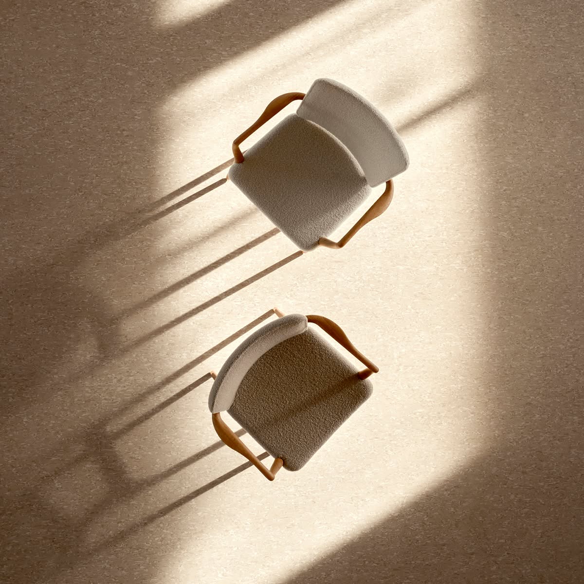 Monarch chair VLA61 Vilhelm Lauritzen 1944 Carl Hansen Son majestic butterfly inspired double-curved armrests brass feet