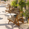 MR01 Initial Outdoor lounge chair featuring weather-resistant materials designed by Mathias Steen Rasmussen for GUBI