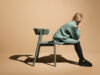 Wooden Embrace collection featuring bent wood armchair and matching table designed by Sami Kallio for Mizetto