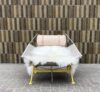 Limited jubilee PP225 Flag Halyard Chair in Wegner Yellow alongside original version showing PP Møbler's heritage collection