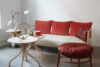 Humble sofa by Pierre Sindre for Gemla featuring lightweight bentwood frame and generous upholstery