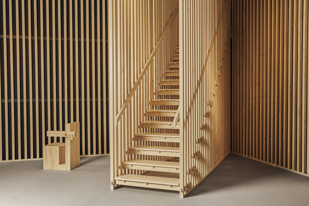 Hemvist staircase collection by Alexander Lervik for Drömtrappor featuring sculptural form and refined detailing