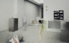 Memory Mirror series by Massproductions featuring polished stainless steel reflective surfaces in various geometric configurations