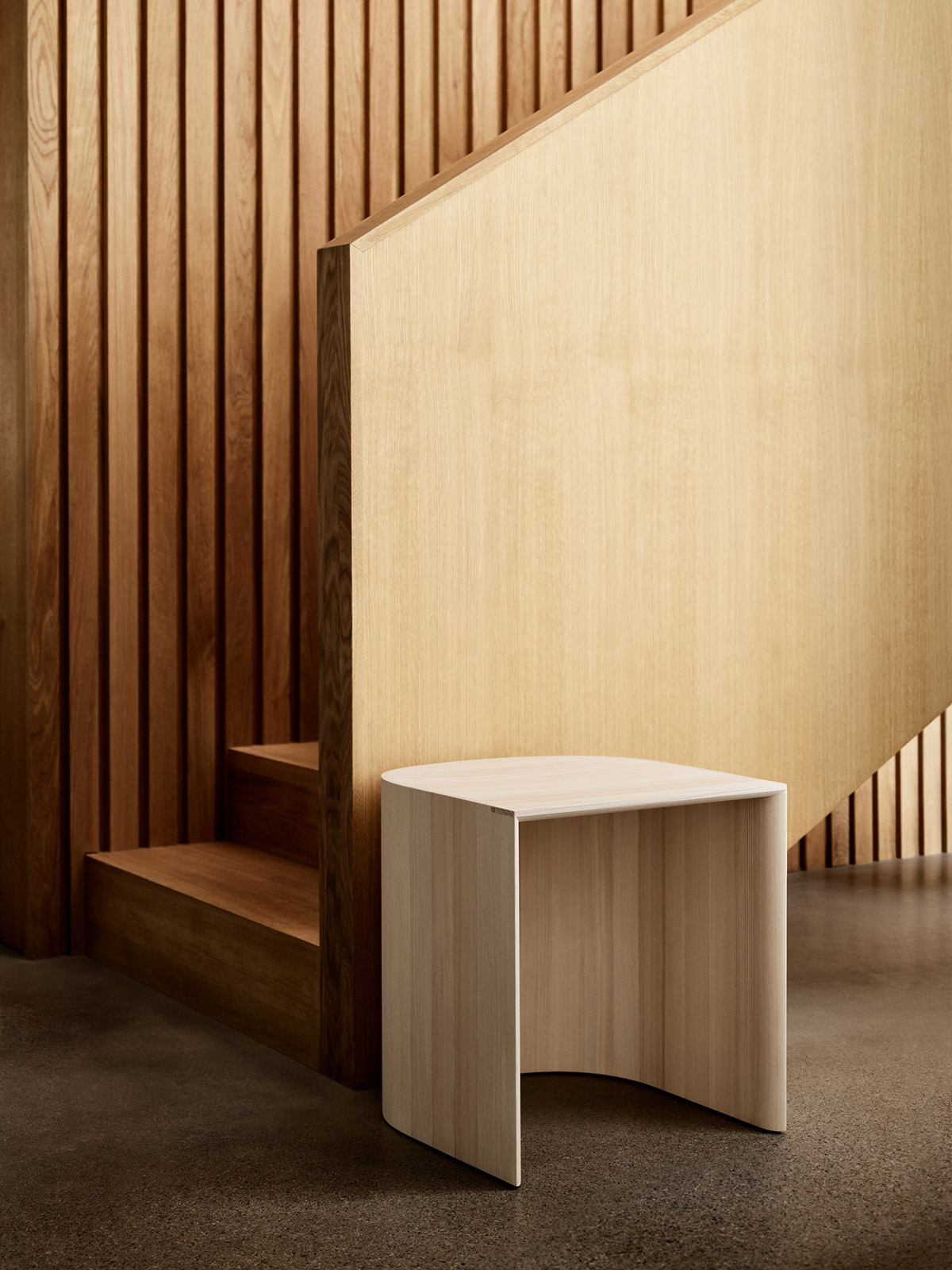 Taburet stool by Cecilie Manz for Fritz Hansen featuring minimal design with essential form and proportions