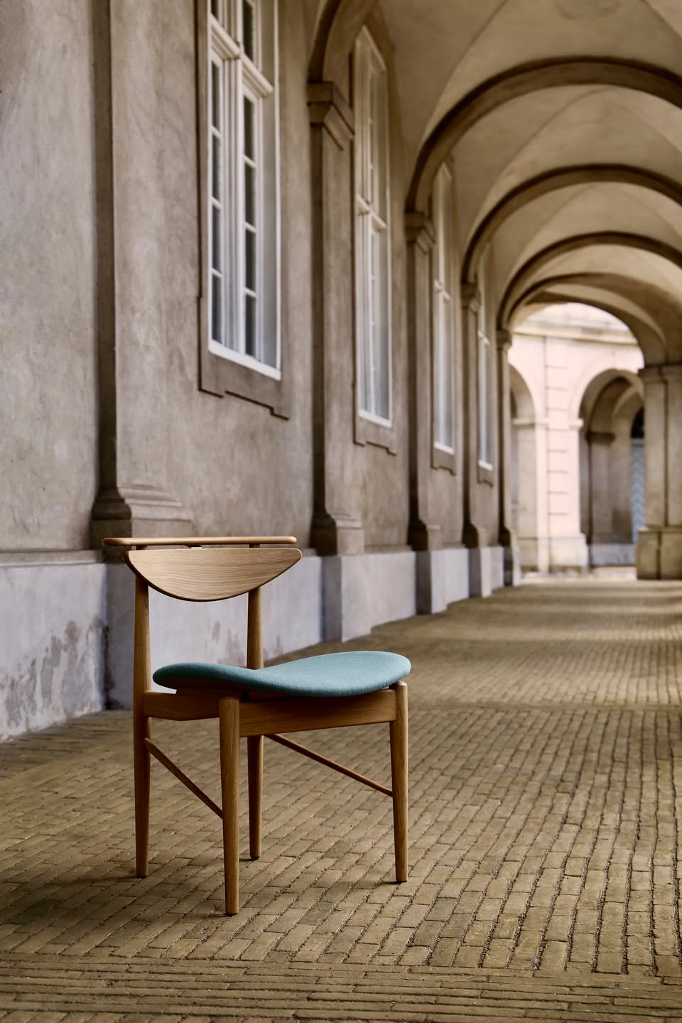 All-oak version of Finn Juhl's Reading Chair by House of Finn Juhl featuring organic sculptural form