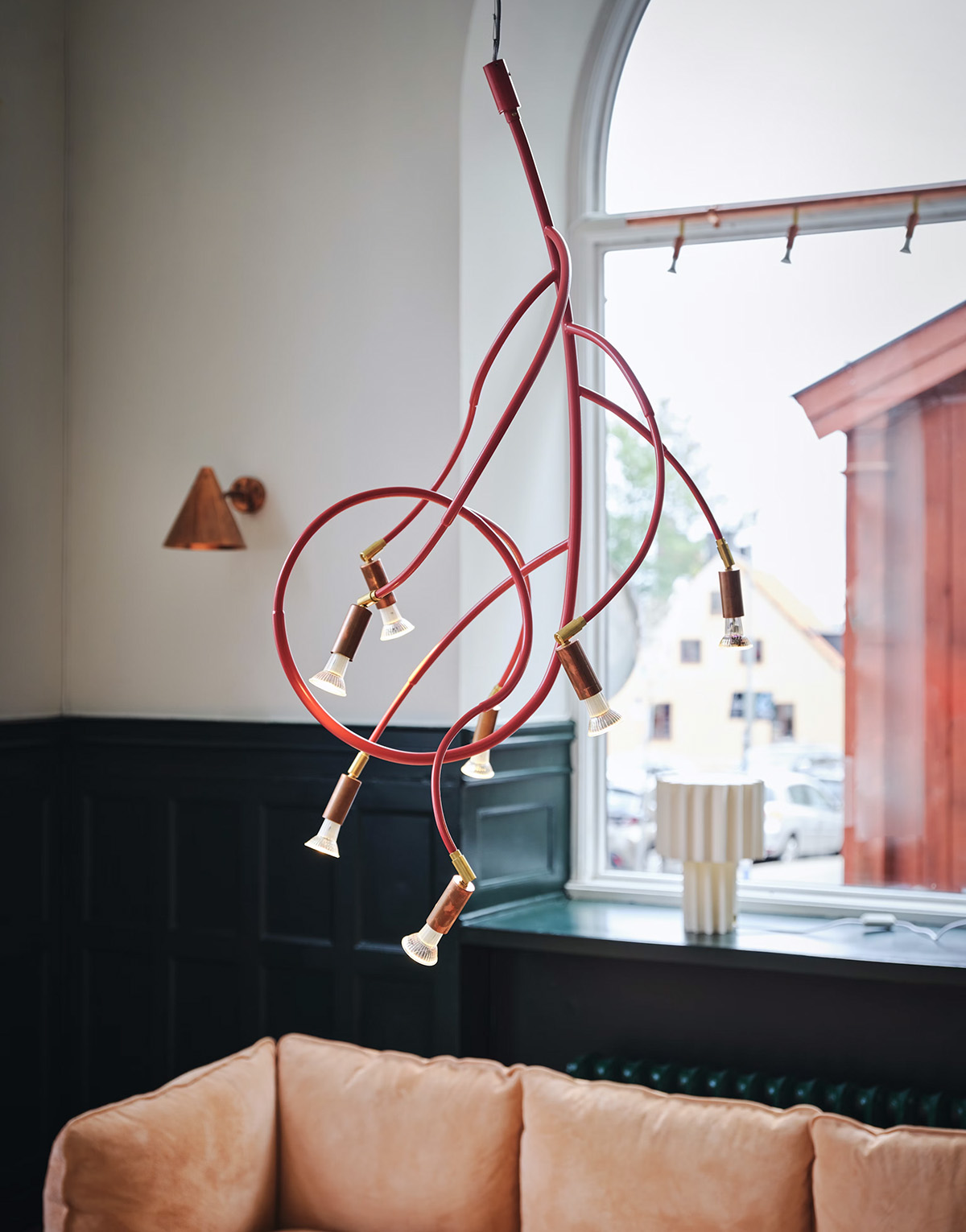 Ranka ceiling lamp by Jonas Bohlin for Örsjö Belysning, five or seven light sources