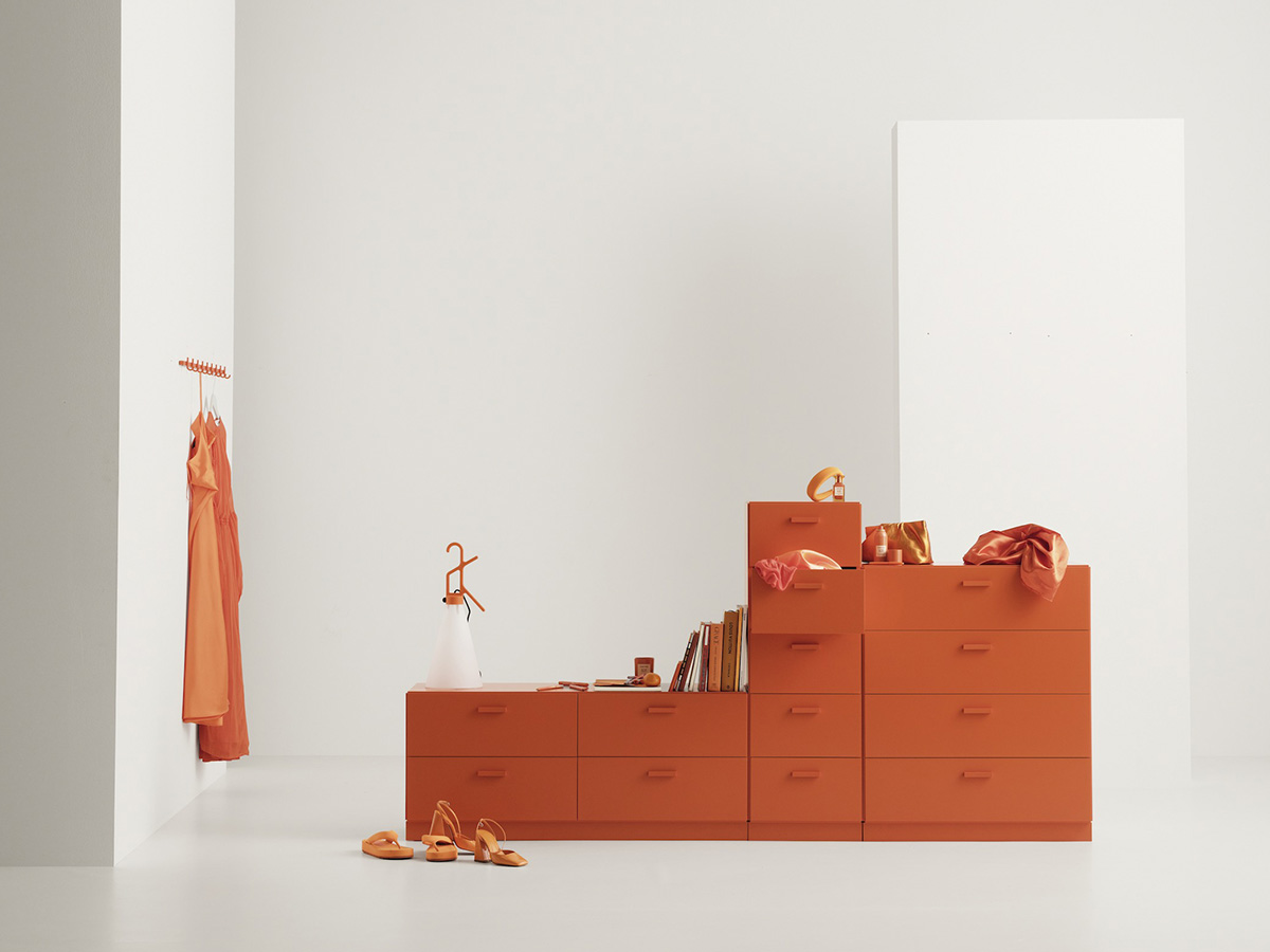 Relief modular shelving system from String Furniture, design by TAF Studio