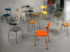 Taburett Plus stool by Lammhults reinterpreting Edvin Ståhl's iconic 282 design from 1955 with contemporary materials