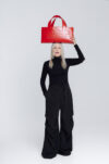 First Aid Bag by Pia Wallén for NK Tärnsjö Garveri collection in vegetable-tanned leather with distinctive cross symbol