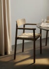 Collaborative Betty armchair by designers Jakob Thau and Sami Kallio featuring Scandinavian craftsmanship for andTradition