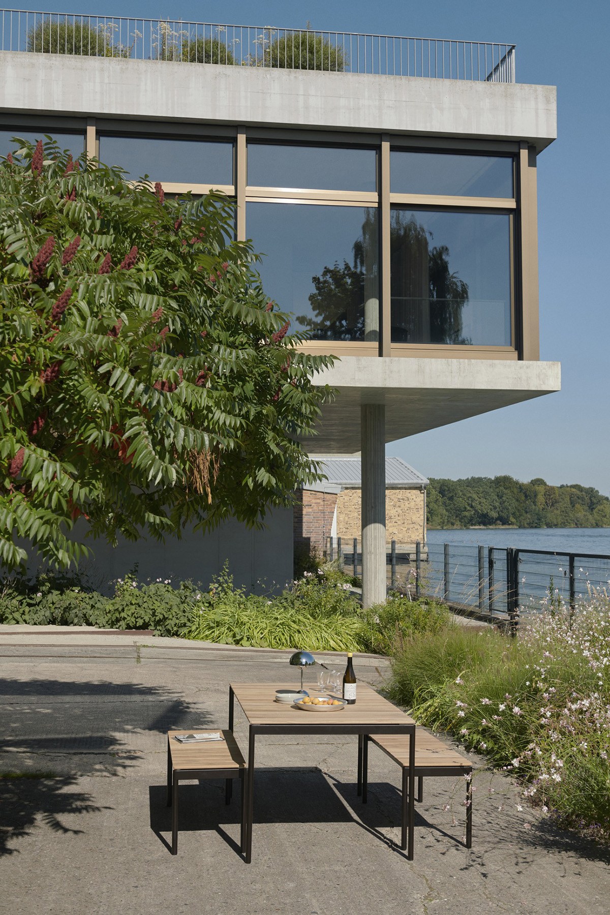 Ville outdoor collection by Anderssen & Voll for Tradition celebrating natural materials with contemporary design