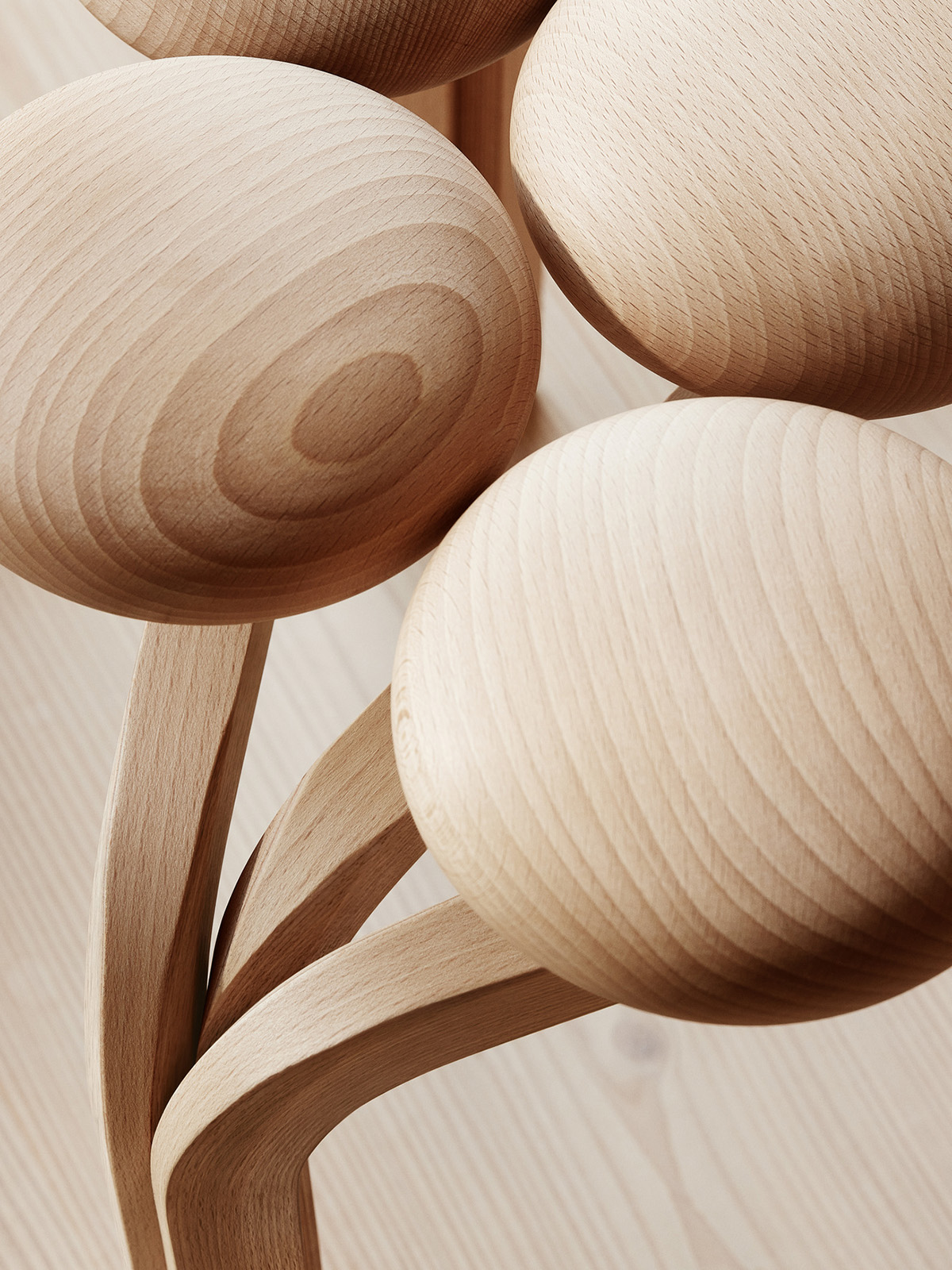A playful expressive design Utzon Stool by Jørn Utzon – Fritz