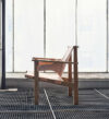 Historic Trienna armchair originally designed by Swedish architect Carl-Axel Acking reissued by Verk
