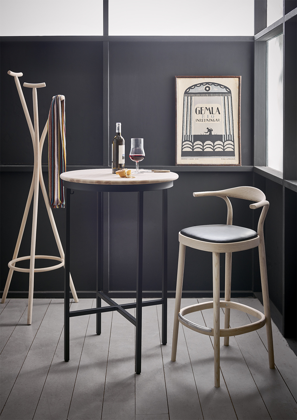 Lightweight Zinc bar chair by Mathieu Gustafsson for Gemla combining strength with exceptional seating comfort