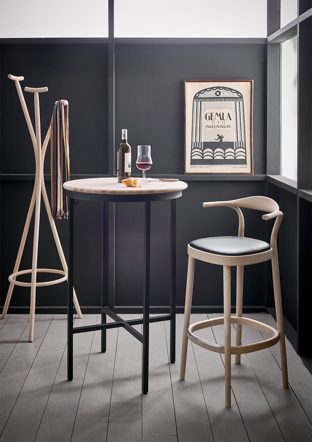 Lightweight Zinc bar chair by Mathieu Gustafsson for Gemla combining strength with exceptional seating comfort