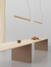 Sustainable Superdupertube lamp by Snøhetta for Ateljé Lyktan featuring innovative hemp material construction