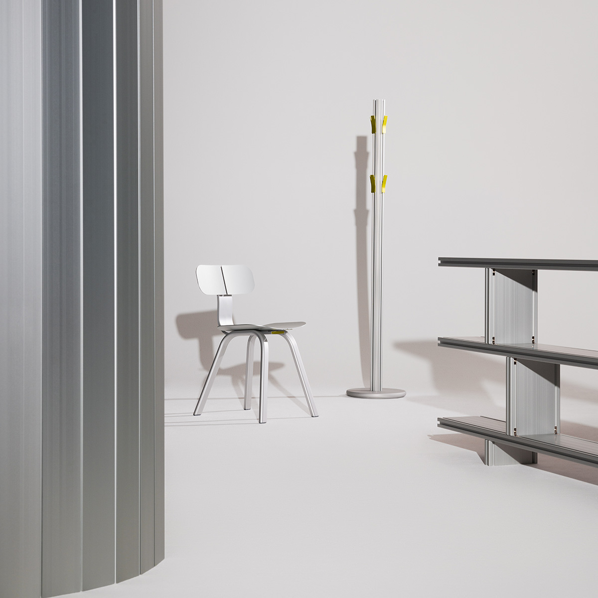 Seven leading designers create innovative objects using revolutionary aluminum material