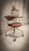 Limited edition Hans J. Wegner swivel chair by PP Møbler in exclusive exotic wood finishes
