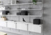 Innovative Ablis shelving system by Fredrik Mattson for Glimakra of Sweden with modular design