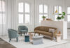 Materia Aura Easy Chair And Sofa Nomad Table Interior 1 Webben | Scandinavian Design