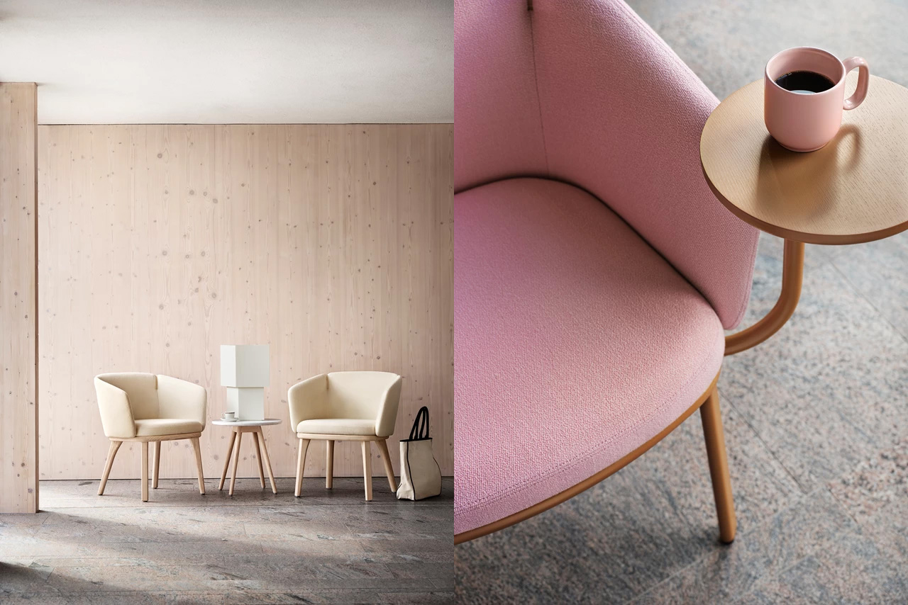 Attention-grabbing Central chair with unique characteristics by Skandiform