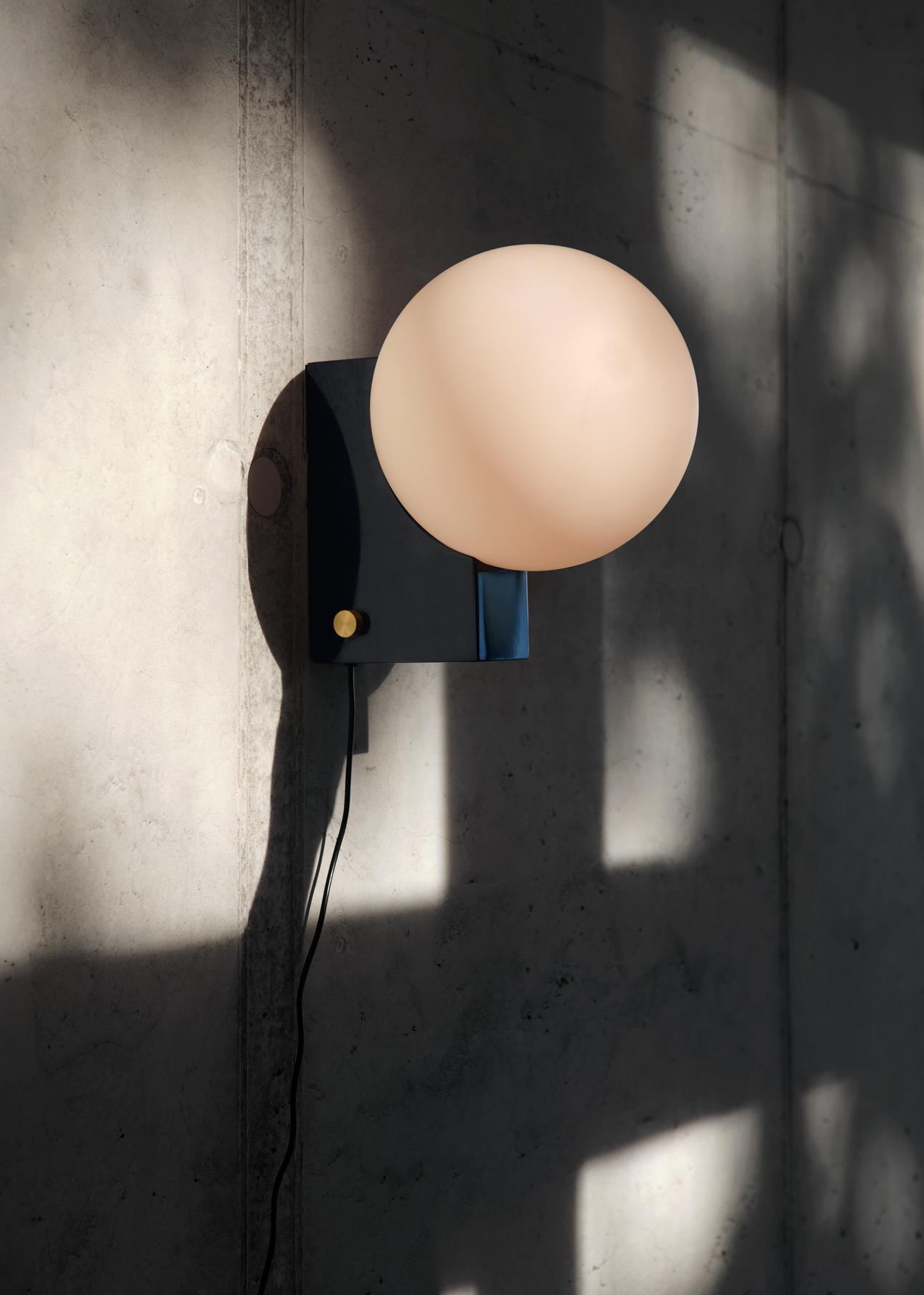 JOURNEY lamp by Signe Hytte for &Tradition in new steel blue finish showcasing the collection's evolving color palette