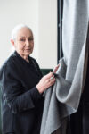 VERK textile developed in collaboration with Ingegerd Råman featuring minimalist pattern with refined geometric precision