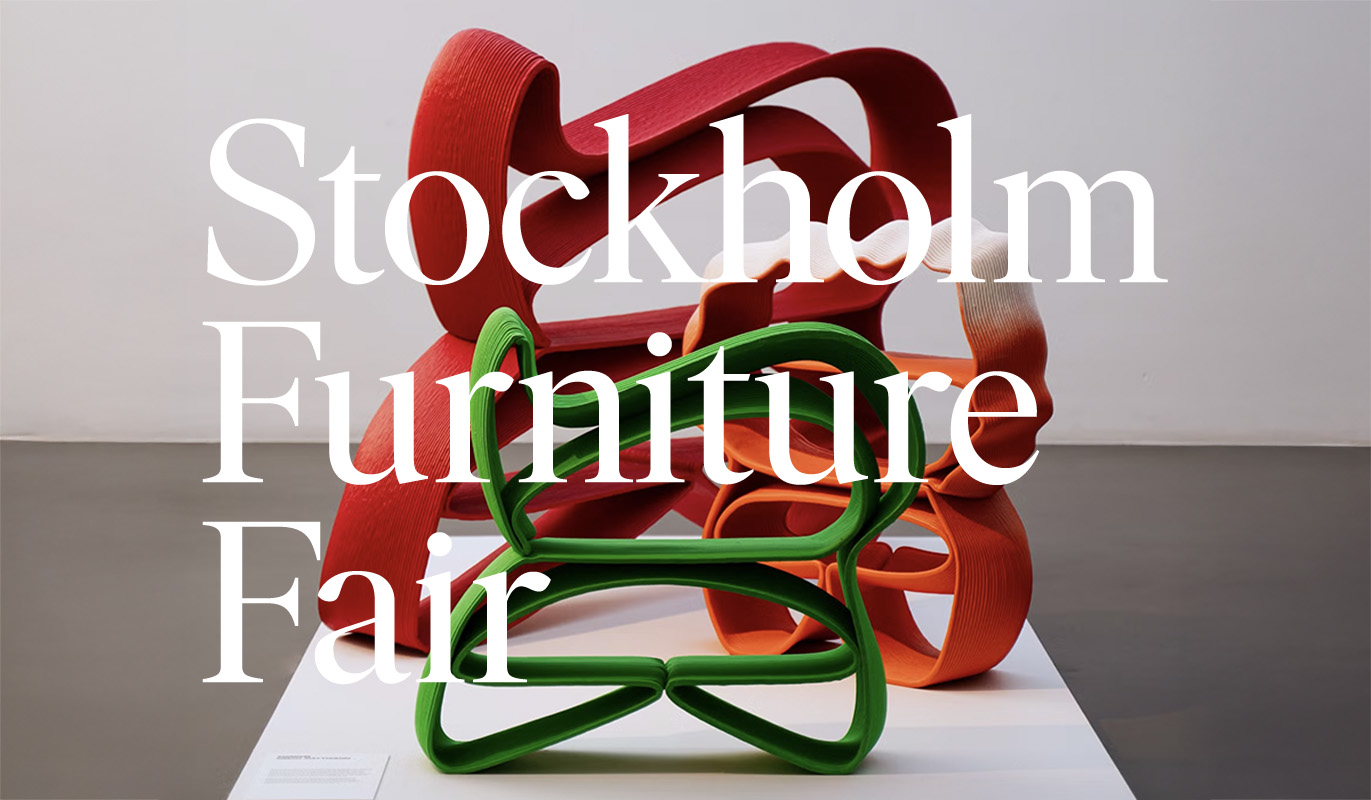 Älvsjö Gård exhibition at Stockholm Furniture Fair showcasing experimental design approaches and innovative material explorations
