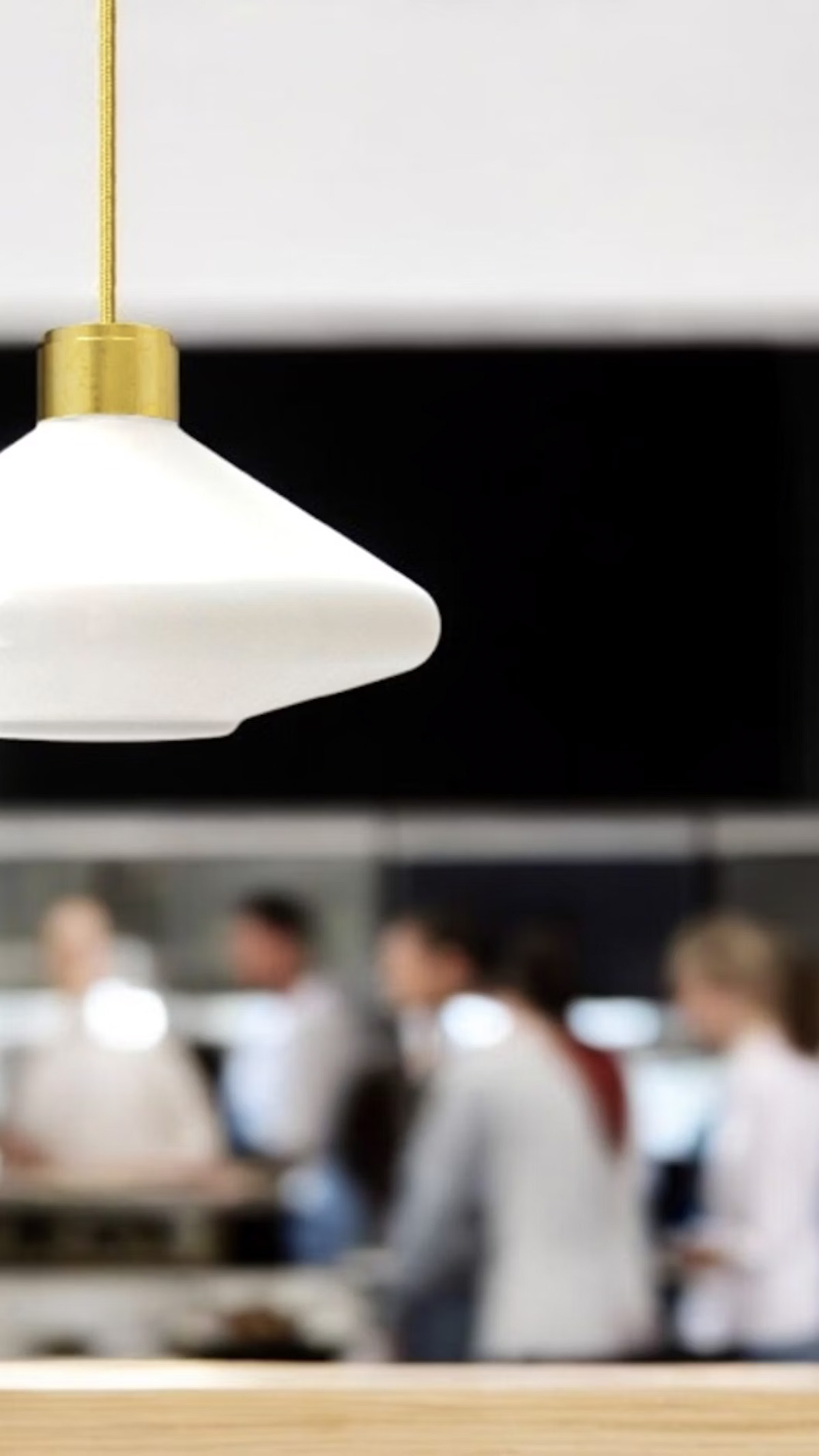 Volver lamp by Daniel Lavonius Jarefeldt for Örsjö, symmetrical modern Swedish lighting design
