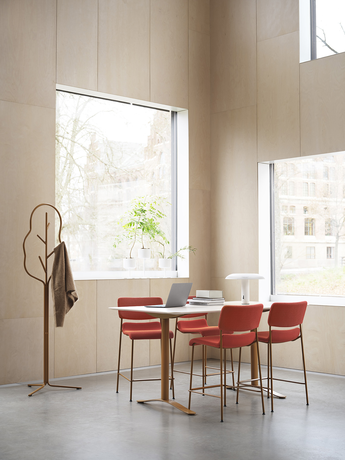 D2 Barchair by Stefan Borselius for Skandiform featuring sustainable materials and elegant minimalist design