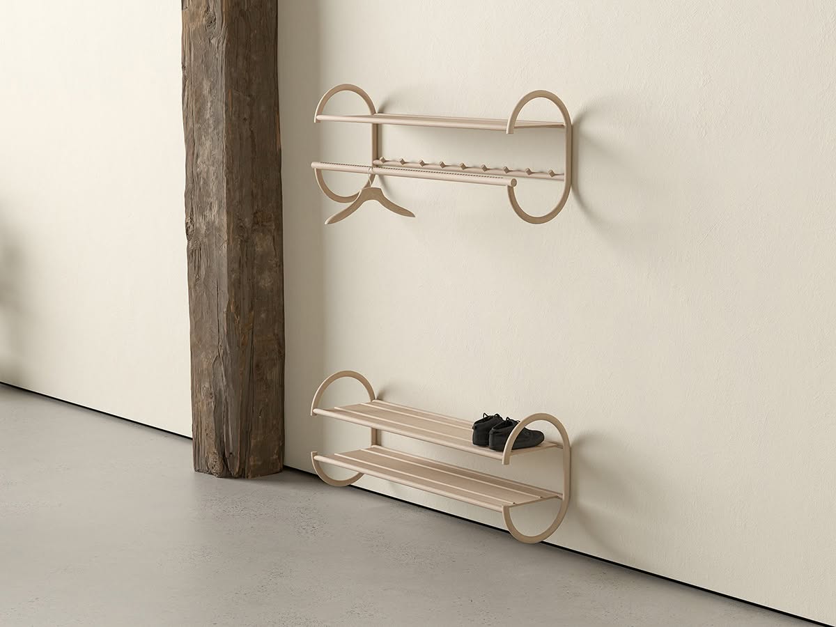 JUDITH hallway furniture by Studio Stockholm for Gärsnäs featuring distinctive personality through sculptural forms
