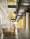 TURN dining system by White for Blå Station featuring modular components that transform hospitality spaces