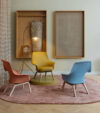 MANDY easy chair by Roger Persson for Swedese featuring sleek design language with generous, inviting proportions