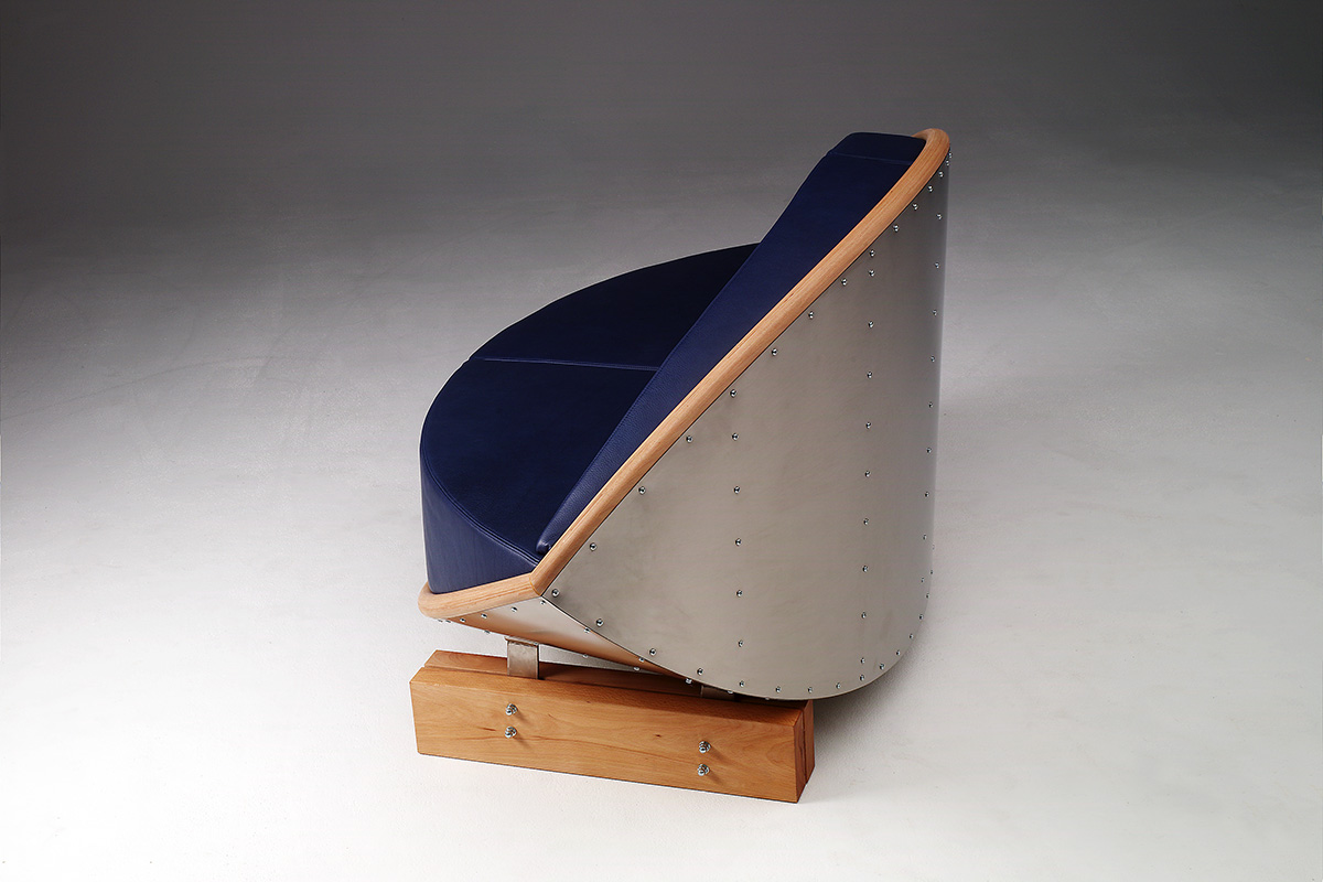 Keflavik sofa by Sigurdur Gústafsson Källemo 2000 boat hull design beech steel leather maritime furniture